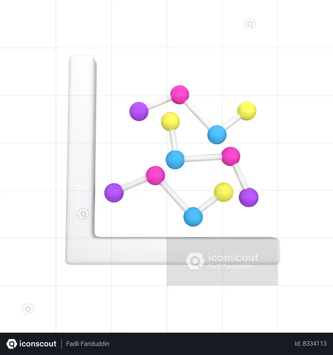 Line Chart  3D Icon