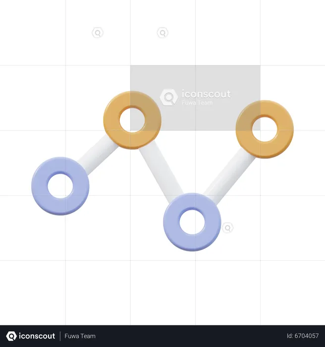 Line Chart  3D Icon