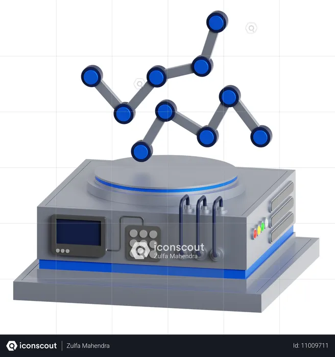 Line Graph  3D Icon