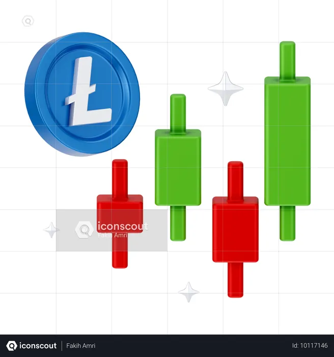 Croissance de Linecoin  3D Icon