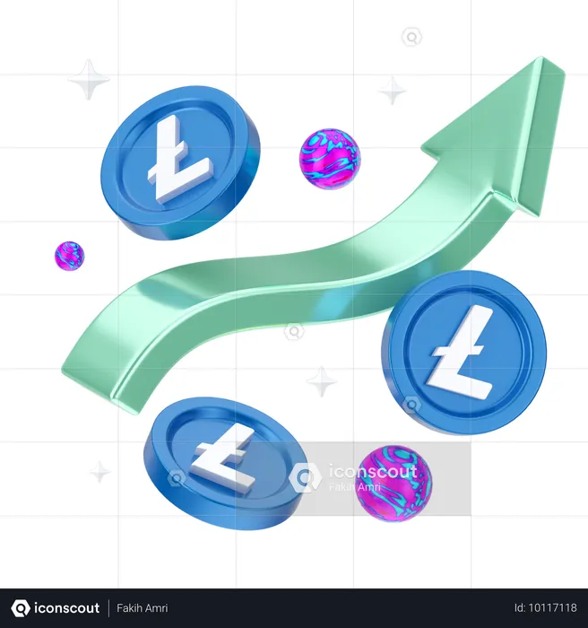 Croissance de Linecoin  3D Icon