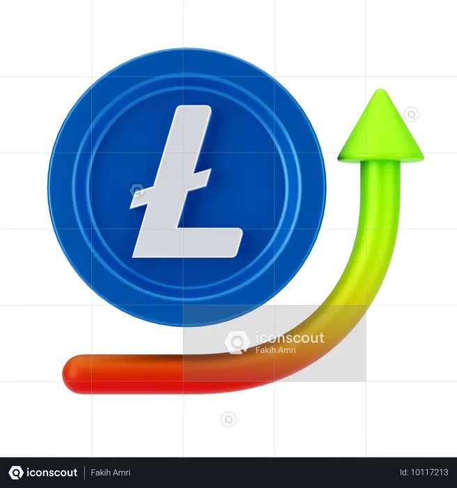 Linecoin Growth  3D Icon