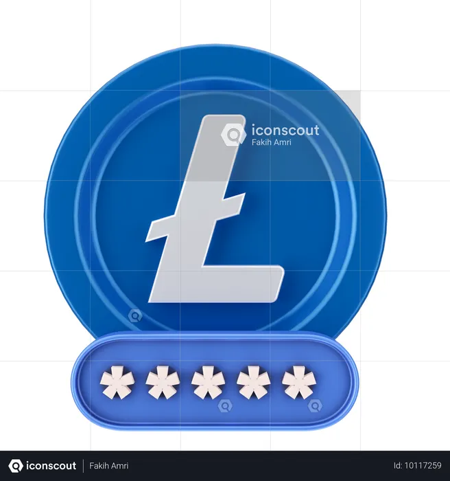 Linecoin-Passwort  3D Icon