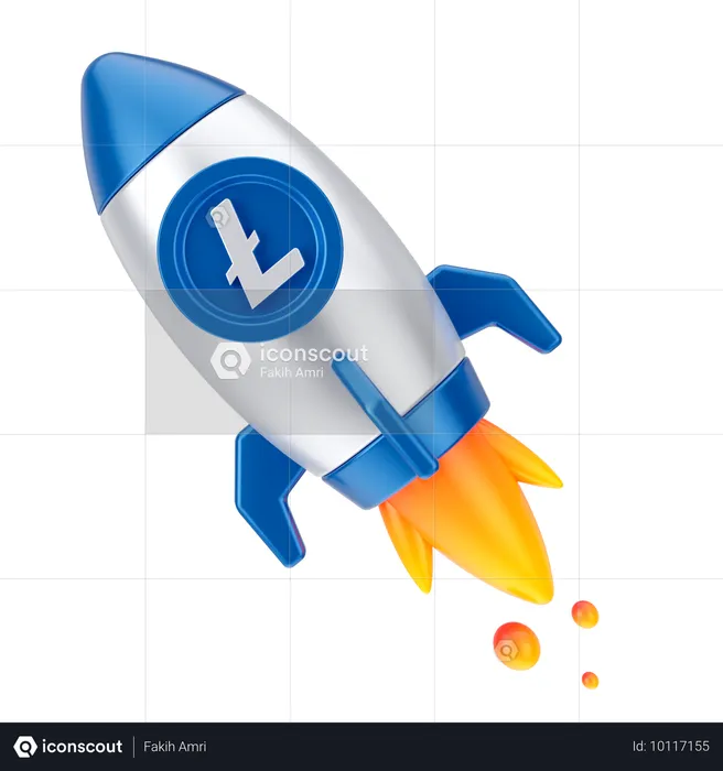 Linecoin Startup  3D Icon