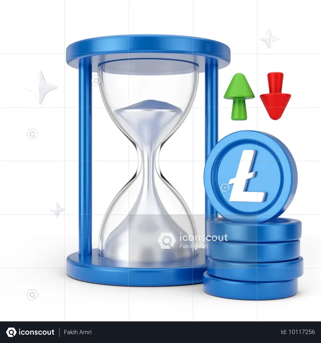 Linecoin-Timer  3D Icon