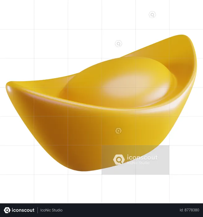 Lingot chinois  3D Icon