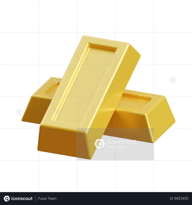 Lingot d'or  3D Icon
