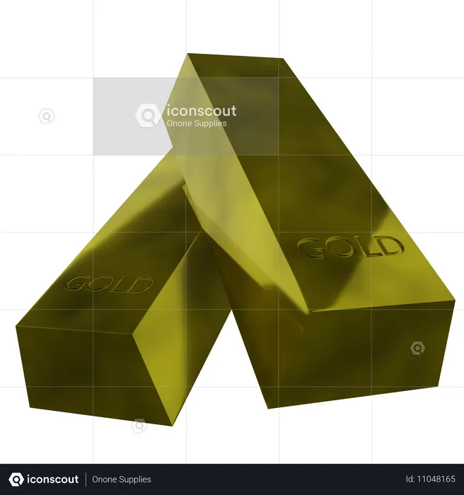 Lingot d'or  3D Icon