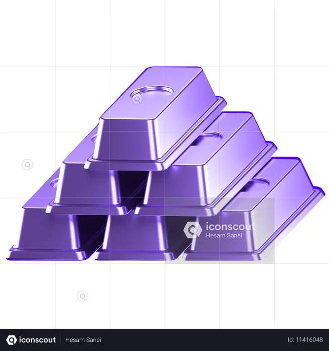 Lingot d'or  3D Icon