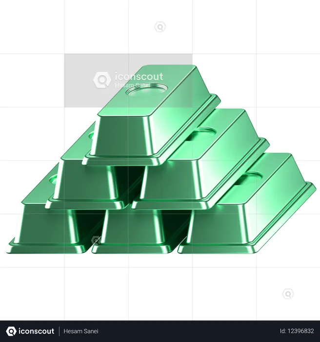 Lingot d'or  3D Icon