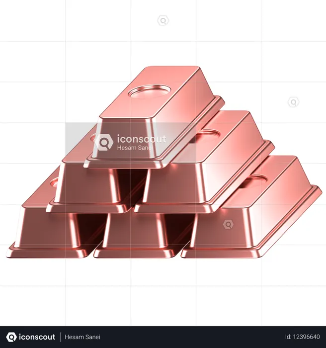 Lingot d'or  3D Icon