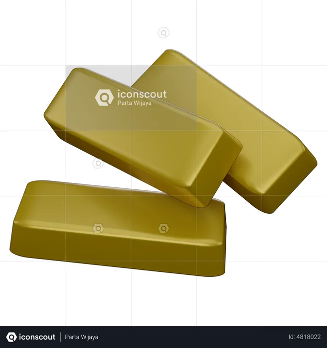 Lingot d'or  3D Icon