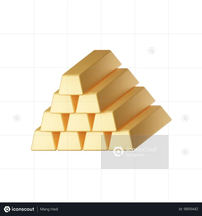 Lingots d'or  3D Icon