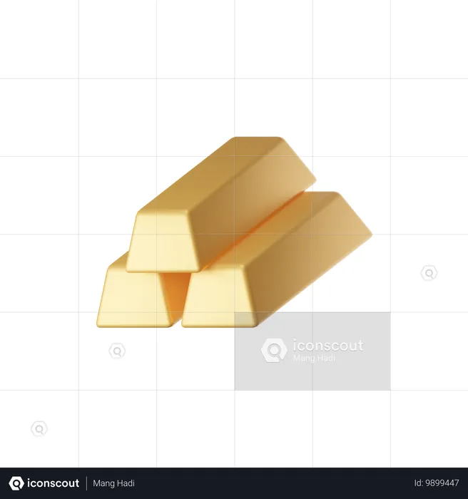 Lingots d'or  3D Icon