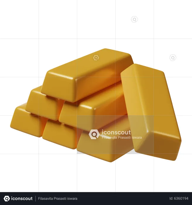 Lingots d'or  3D Icon