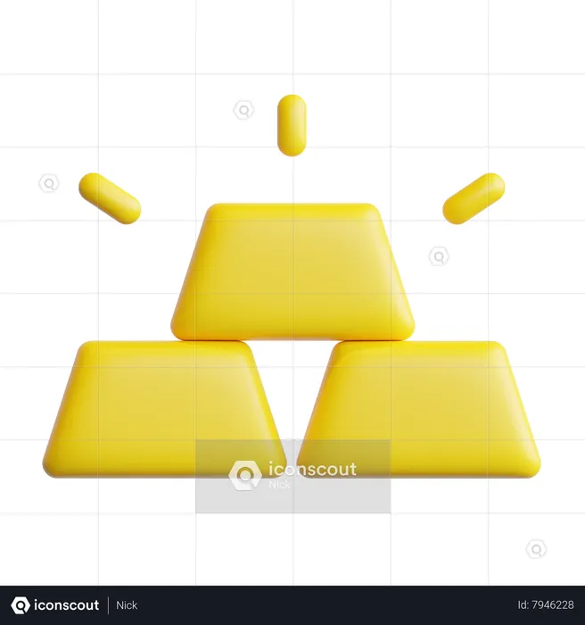 Lingots d'or  3D Icon