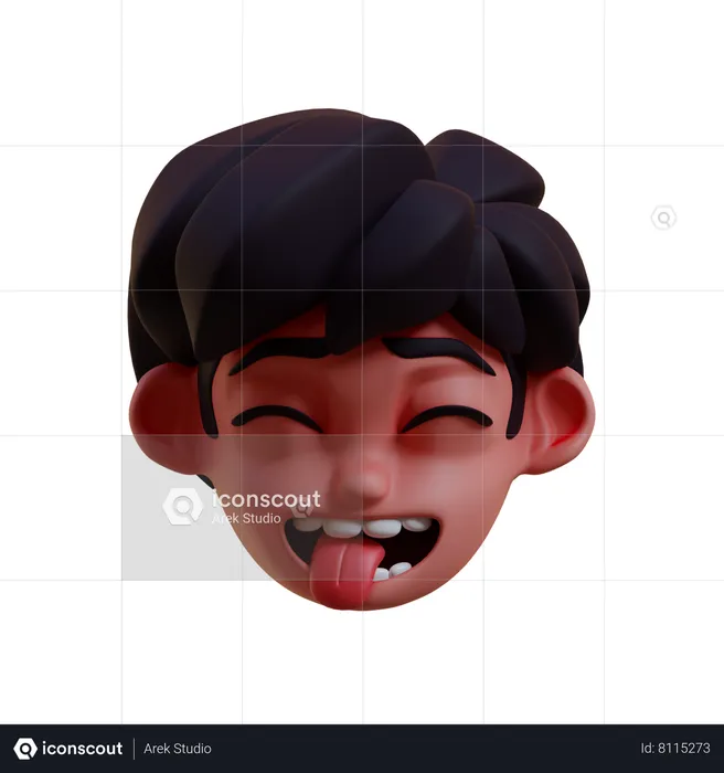 Língua Emoji 3D Icon