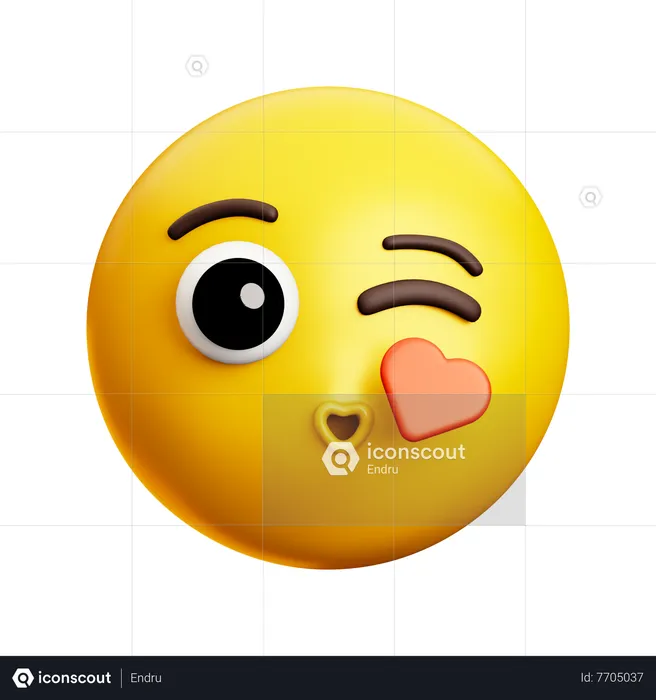 Mostrando a língua Emoji 3D Icon