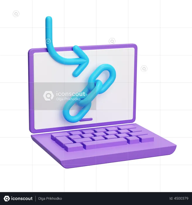 Link Building  3D Illustration