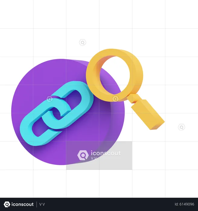 Link Detection  3D Icon