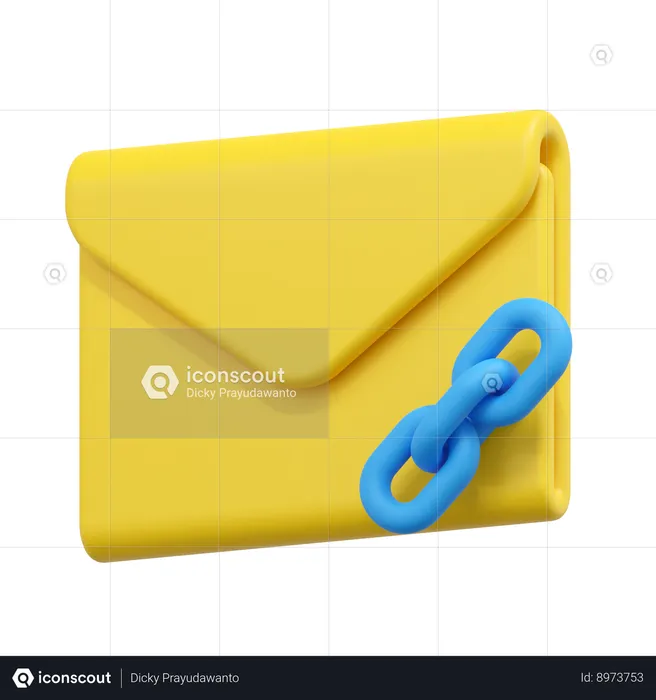 Link email  3D Icon