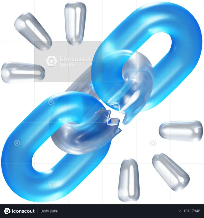 Link Error  3D Icon