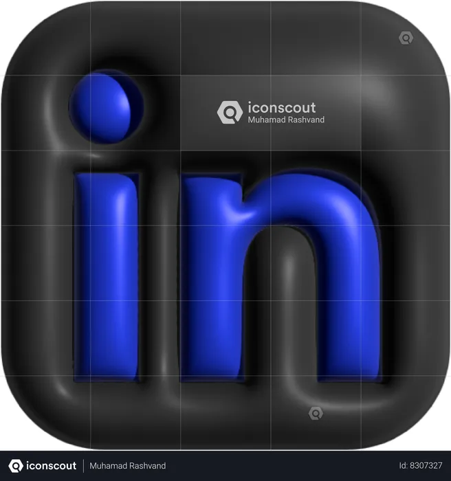 Linkedin  3D Icon