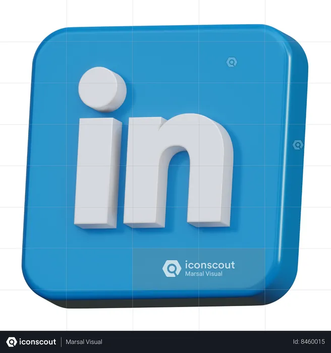 Linkedin Logo 3D Icon