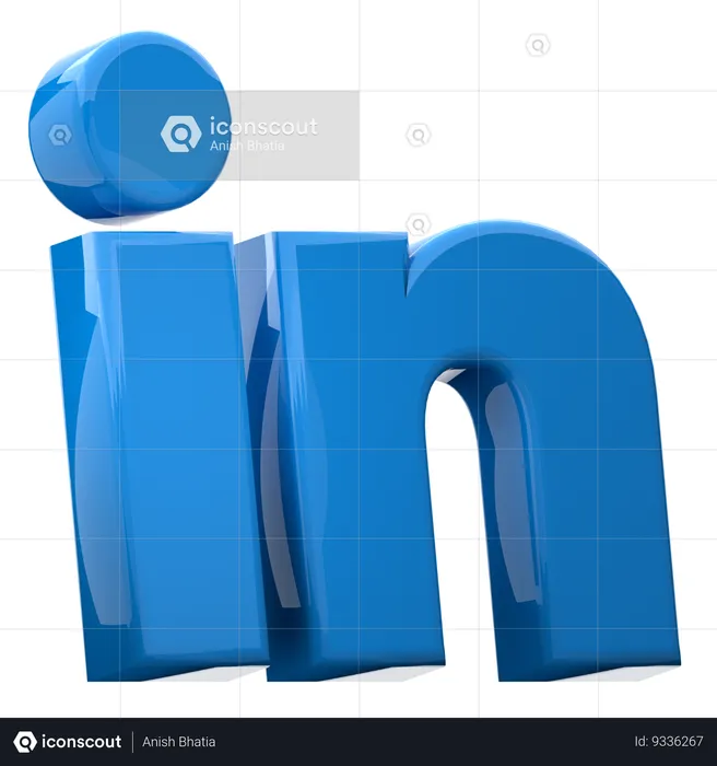 リンクトイン Logo 3D Icon
