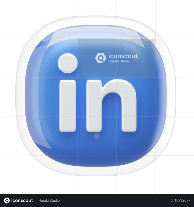 Linkedin Logo 3D Icon