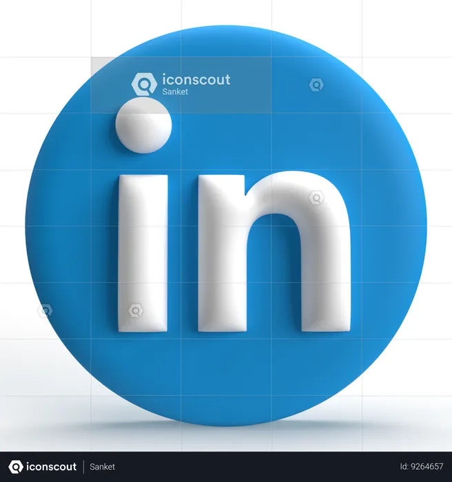 Linkedin Logo 3D Icon
