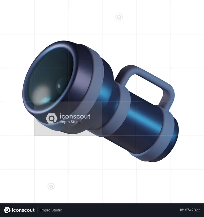 Linterna  3D Icon