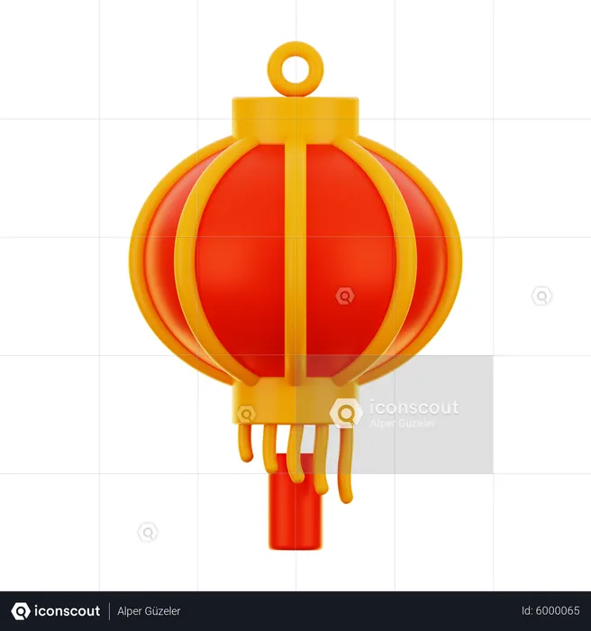 Linterna china  3D Icon