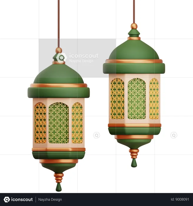 Linterna de Ramadán  3D Icon