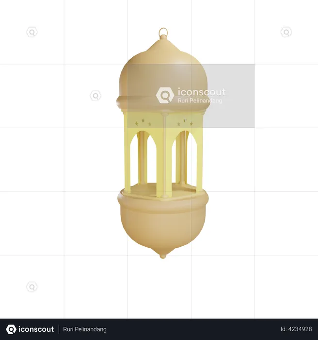 Linterna de Ramadán  3D Illustration