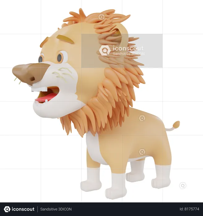 Lion  3D Icon