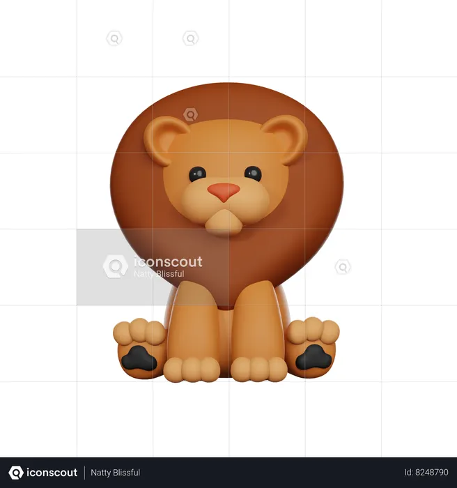 Lion  3D Icon