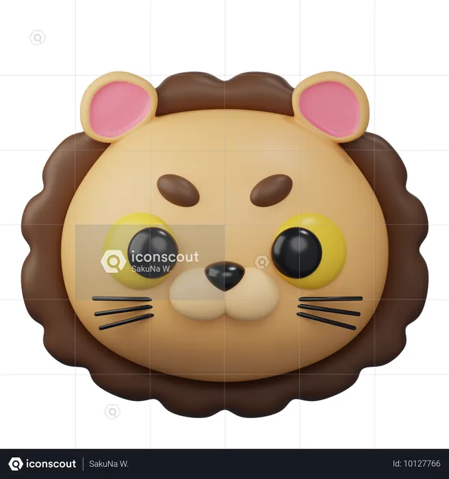 Lion  3D Icon