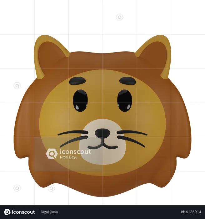 Lion  3D Icon