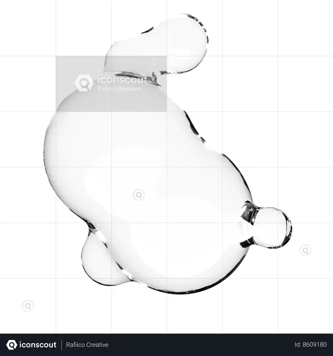Liquid Bubble  3D Icon