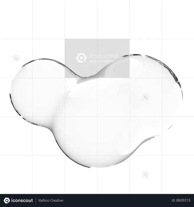 Liquid Bubble  3D Icon