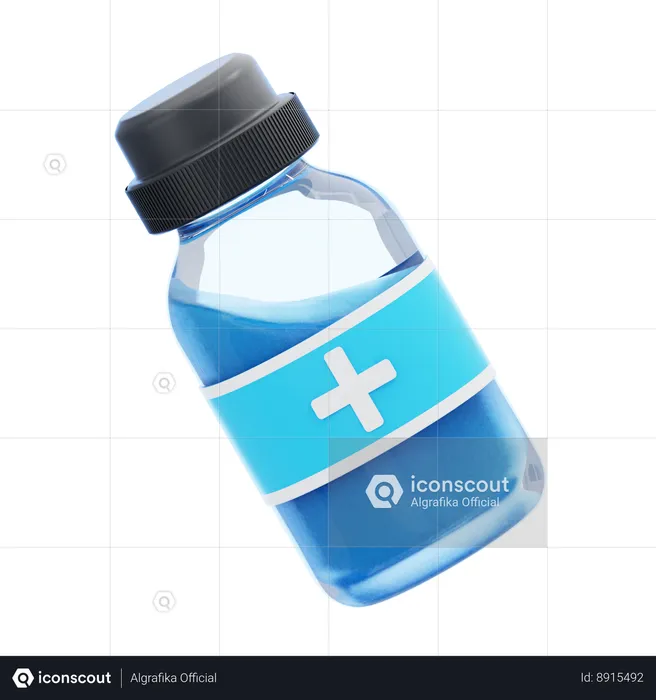 Liquid Medicine  3D Icon