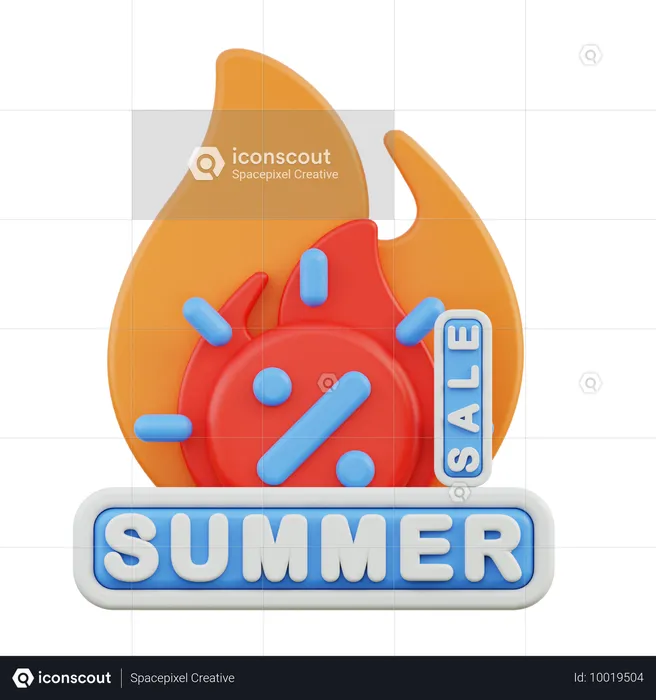 Liquidação de verão  3D Icon