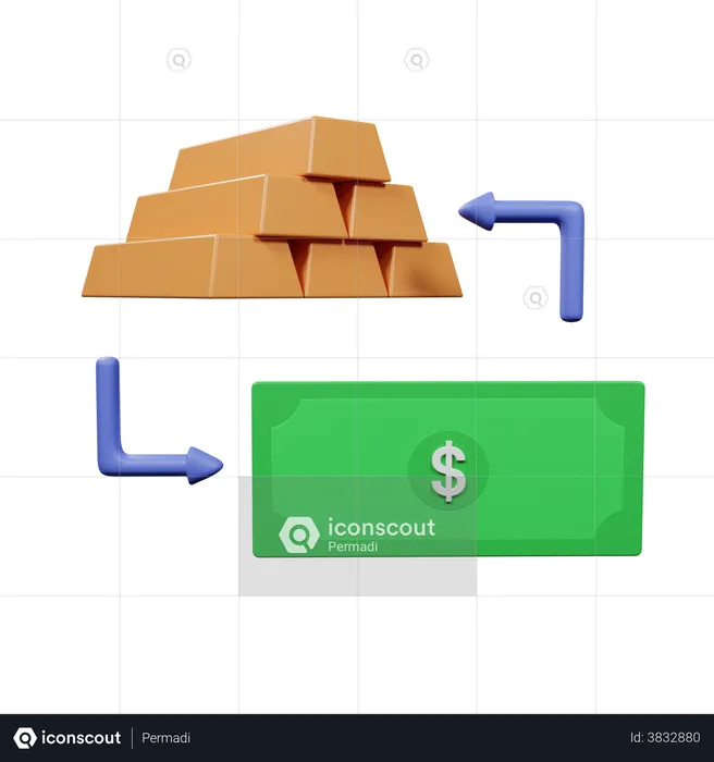 Liquidité  3D Illustration