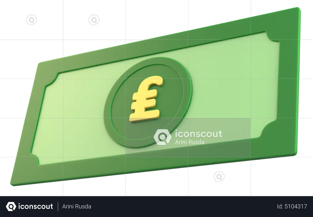 Dinero lira italiana  3D Icon