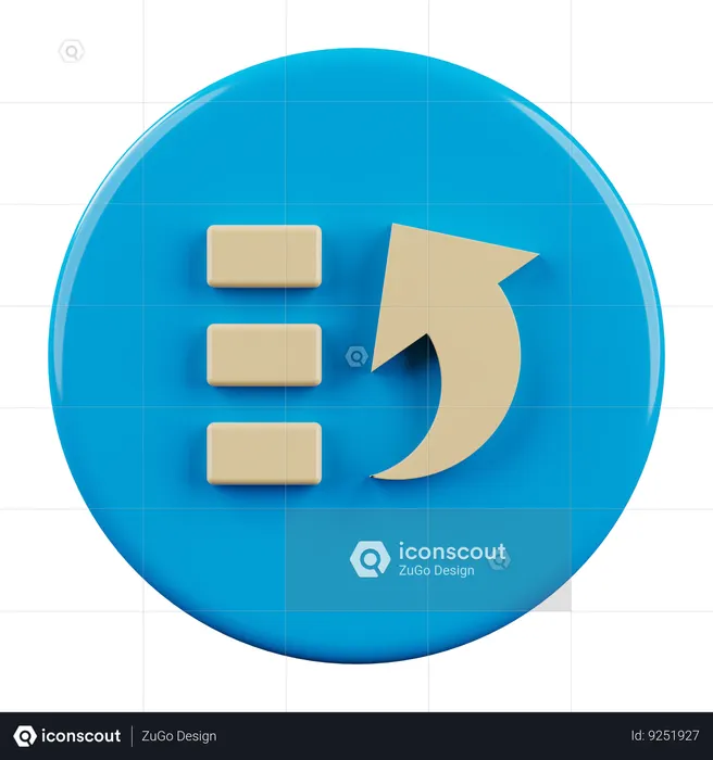 List  3D Icon