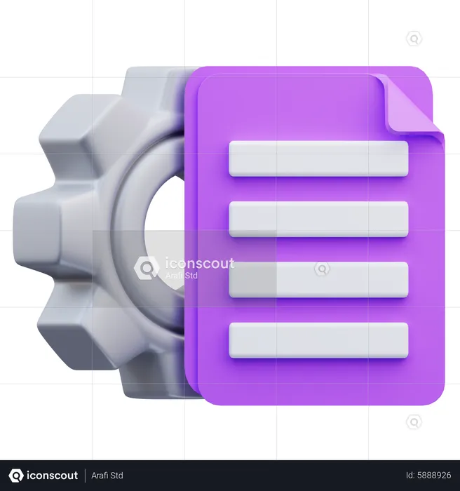 List Project Management  3D Icon
