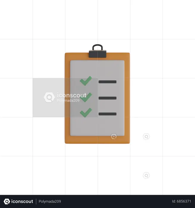 Lista de la compra  3D Icon