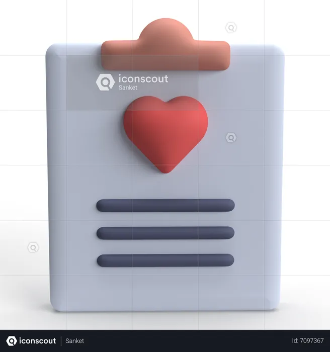 Lista de Desejos  3D Icon