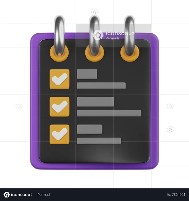 Lista de controle  3D Icon